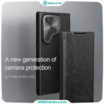 نسل جدید محافظت از دوربین با قاب نیلکین سامسونگ S24 Ultra مدل Qin Prop leather