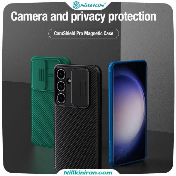 محافظ دوربین قاب نیلکین سامسونگ + S24 مدل CamShield Pro Case