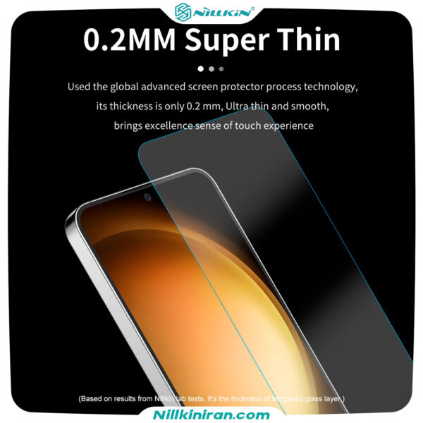 ضخامت گلس نیلکین سامسونگ S24 مدل H+Pro tempered glass