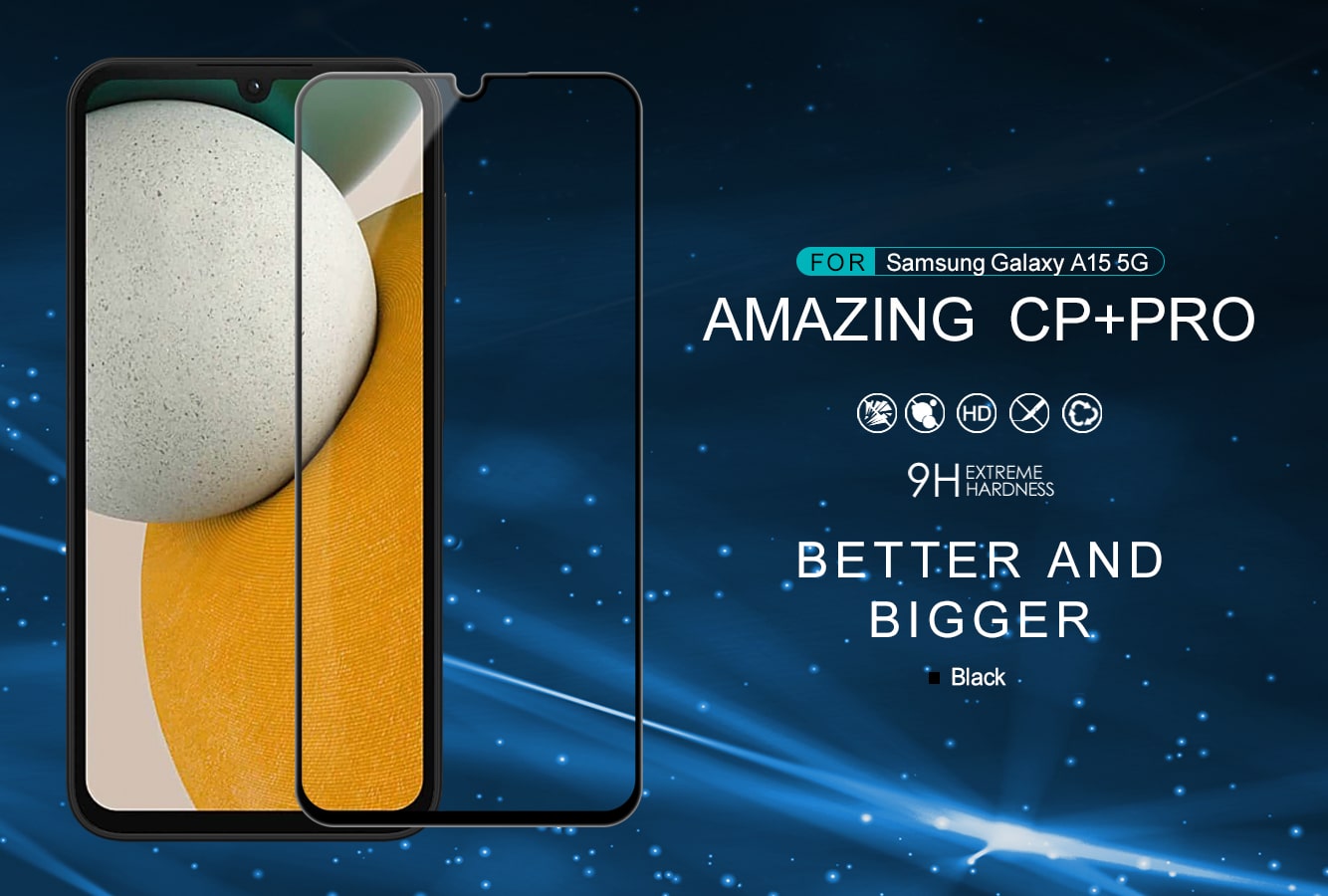 گلس نیلکین سامسونگ Galaxy A15 5G مدل CP+Pro tempered