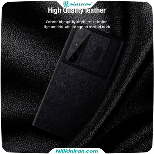 کیف چرم نیلکین سامسونگ S23 Ultra مدل Qin Pro Series Leather