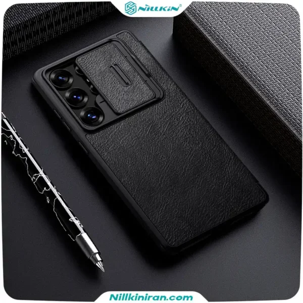 قاب نیلکین Samsung Galaxy S25 Ultra مدل Qin Prop leather