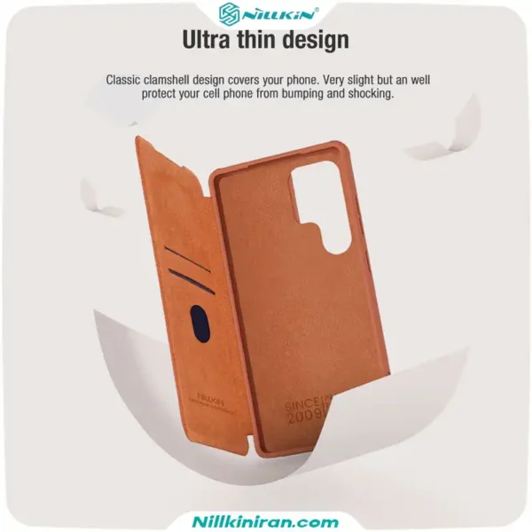 قاب نیلکین Samsung Galaxy S25 Ultra مدل Qin Prop leather