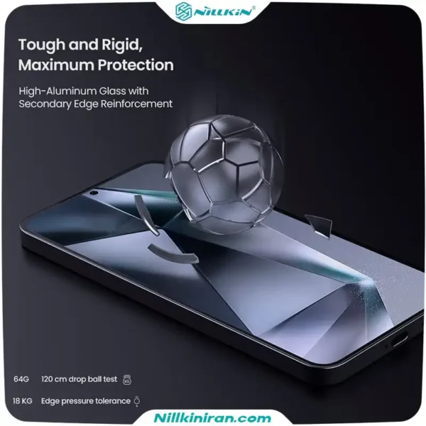 گلس نیلکین سامسونگ S25 Plus مدل H+ Pro tempered glass