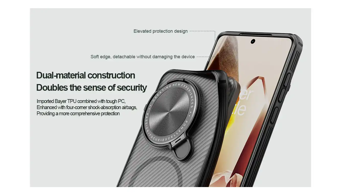 قاب نیلکین One Plus 13 مدل Camshield Prop Magnetic Clear version