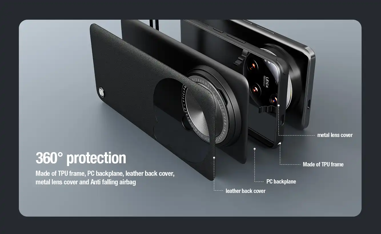 قاب نیلکین شیائومی  Xiaomi 14 Ultra مدل CamShield Prop Magnetic