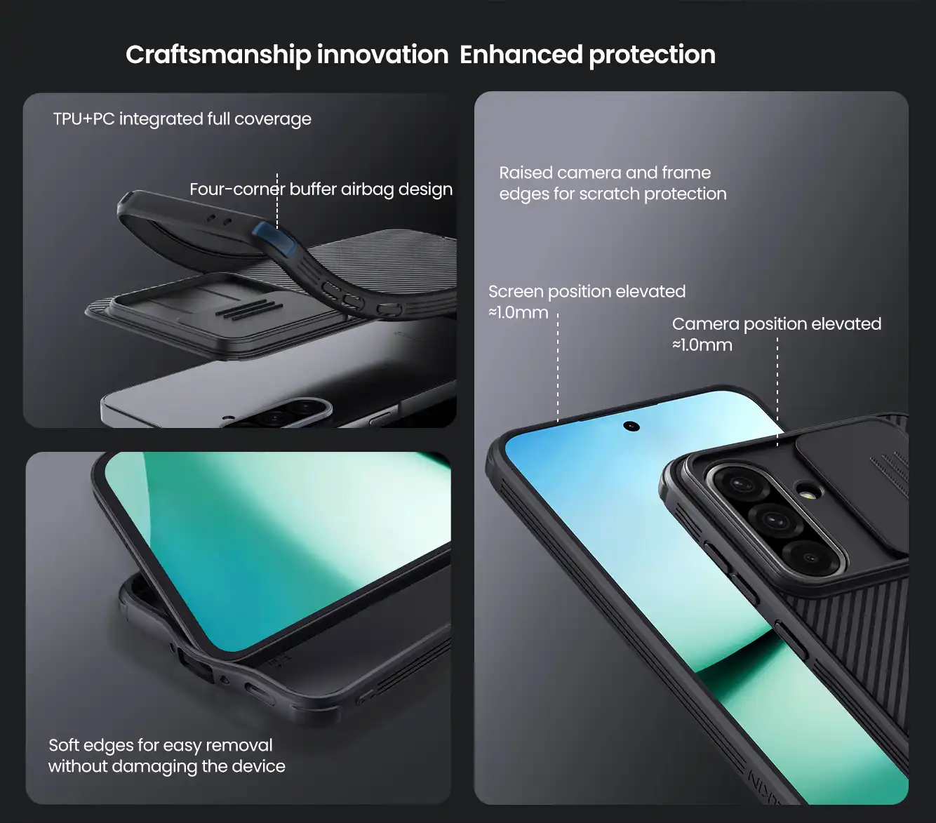 قاب نیلکین سامسونگ Samsung Galaxy A36 5G مدل CamShield Pro