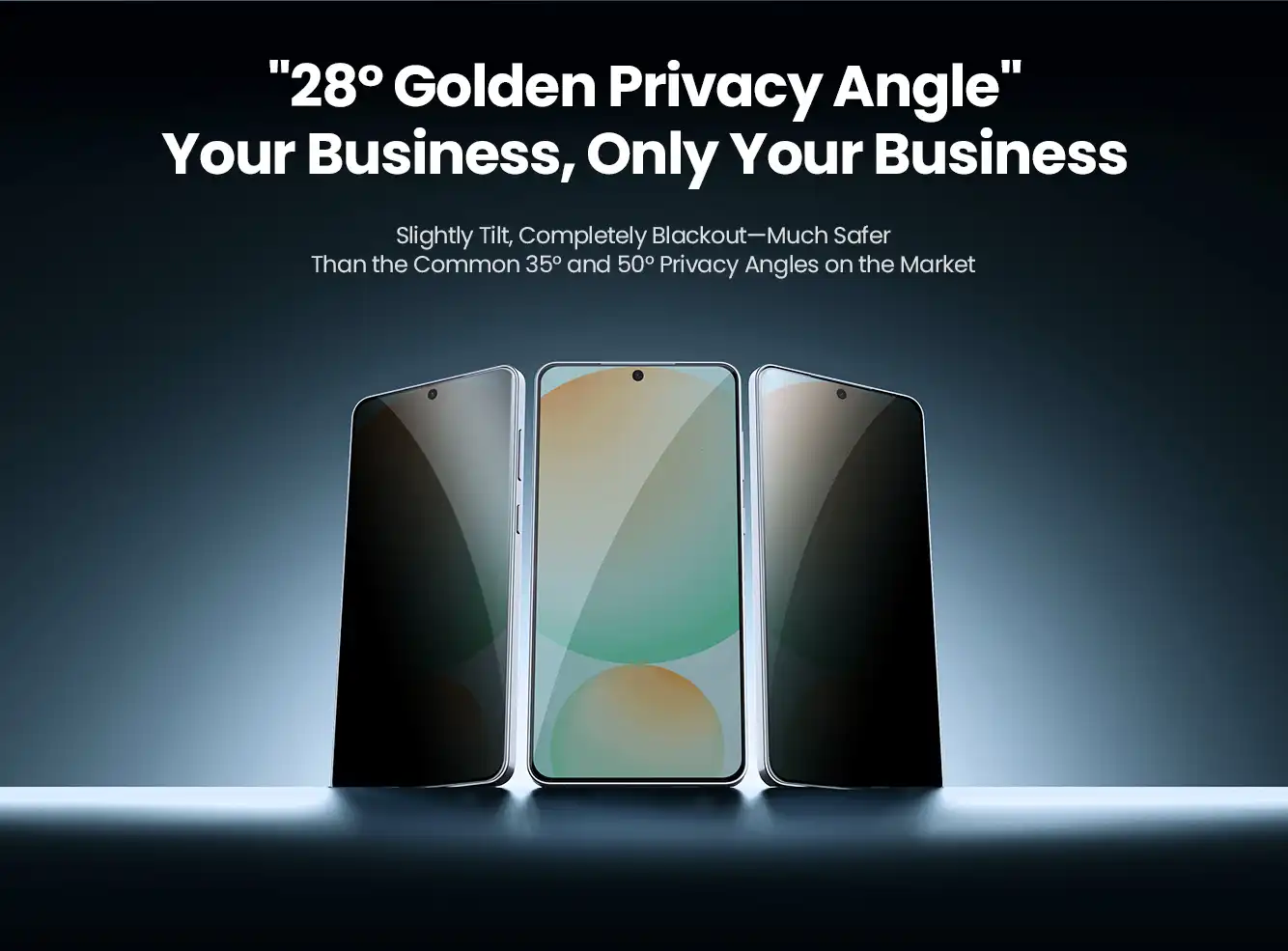گلس حریم شخصی نیلکین سامسونگ Galaxy S25 Edge مدل Guardian privacy