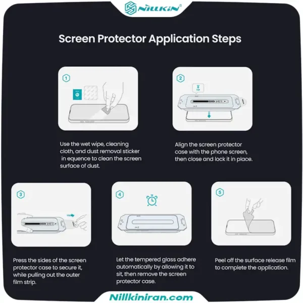 گلس نیلکین سامسونگ Samsung Galaxy S25 مدل H+ Pro tempered glass