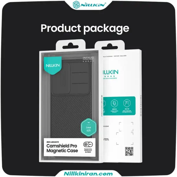 قاب نیلکقاب نیلکین سامسونگ Samsung Galaxy S25 مدل CamShield Pro Magneticن سامسونگ Samsung Galaxy S25 مدل CamShield Pro Magnetic