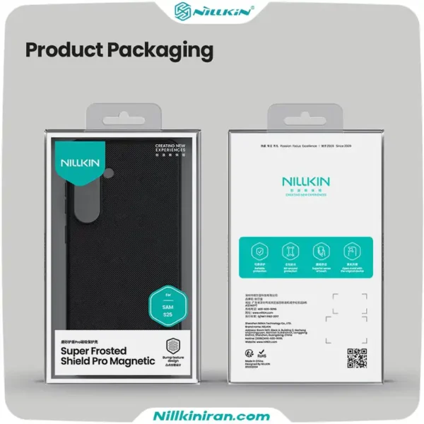 قاب نیلکین سامسونگ Galaxy S25 مدل Super Frosted Shield Pro Magnetic