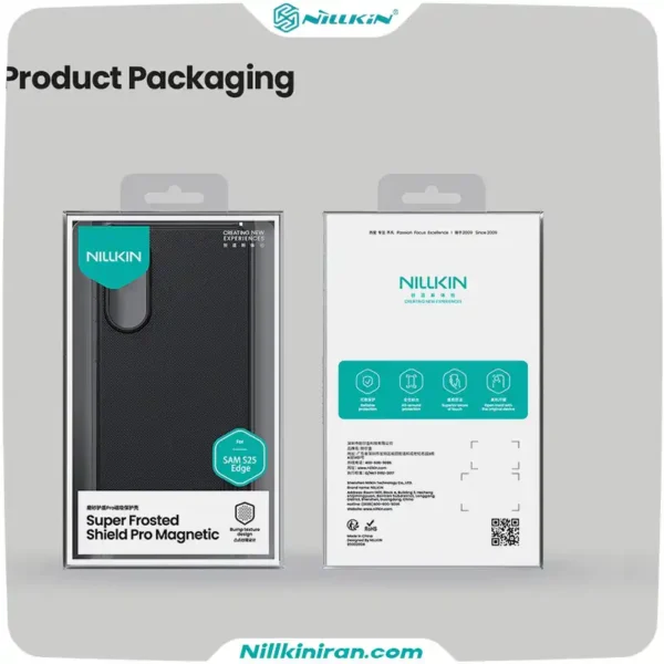 قاب نیلکین سامسونگ Galaxy S25 Edge مدل Super Frosted Shield Pro Magnetic