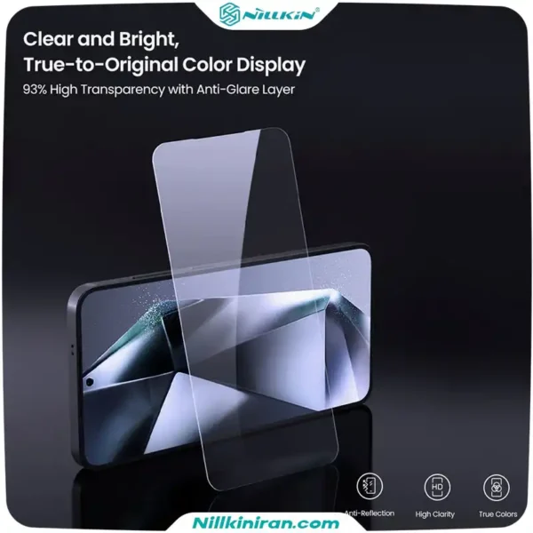 گلس نیلکین سامسونگ Samsung Galaxy S25 مدل H+ Pro tempered glass
