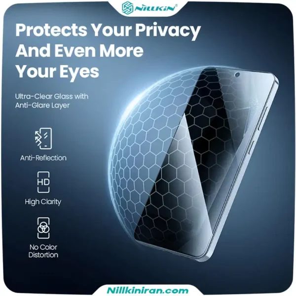 گلس حریم شخصی نیلکین سامسونگ Galaxy S25 مدل Guardian privacy