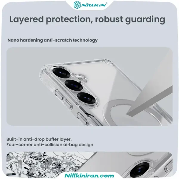 قاب نیلکین سامسونگ Samsung Galaxy S25 مدل Nature TPU Pro Magnetic