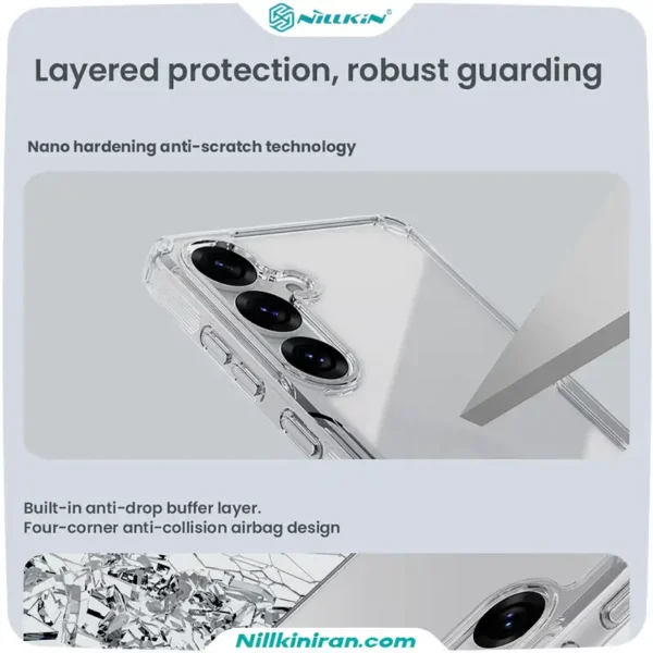 قاب شفاف نیلکین سامسونگ Samsung Galaxy S25 مدل Nature TPU Pro