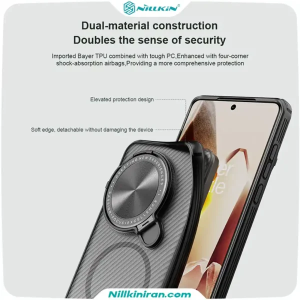 قاب نیلکین One Plus 13 مدل Camshield Prop Magnetic Clear version