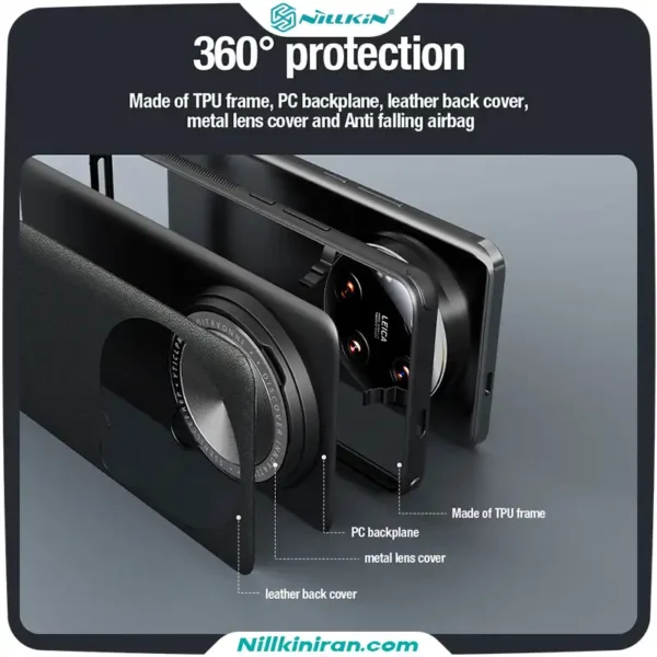 قاب نیلکین شیائومی Xiaomi 14 Ultra مدل Camshield Prop Leather