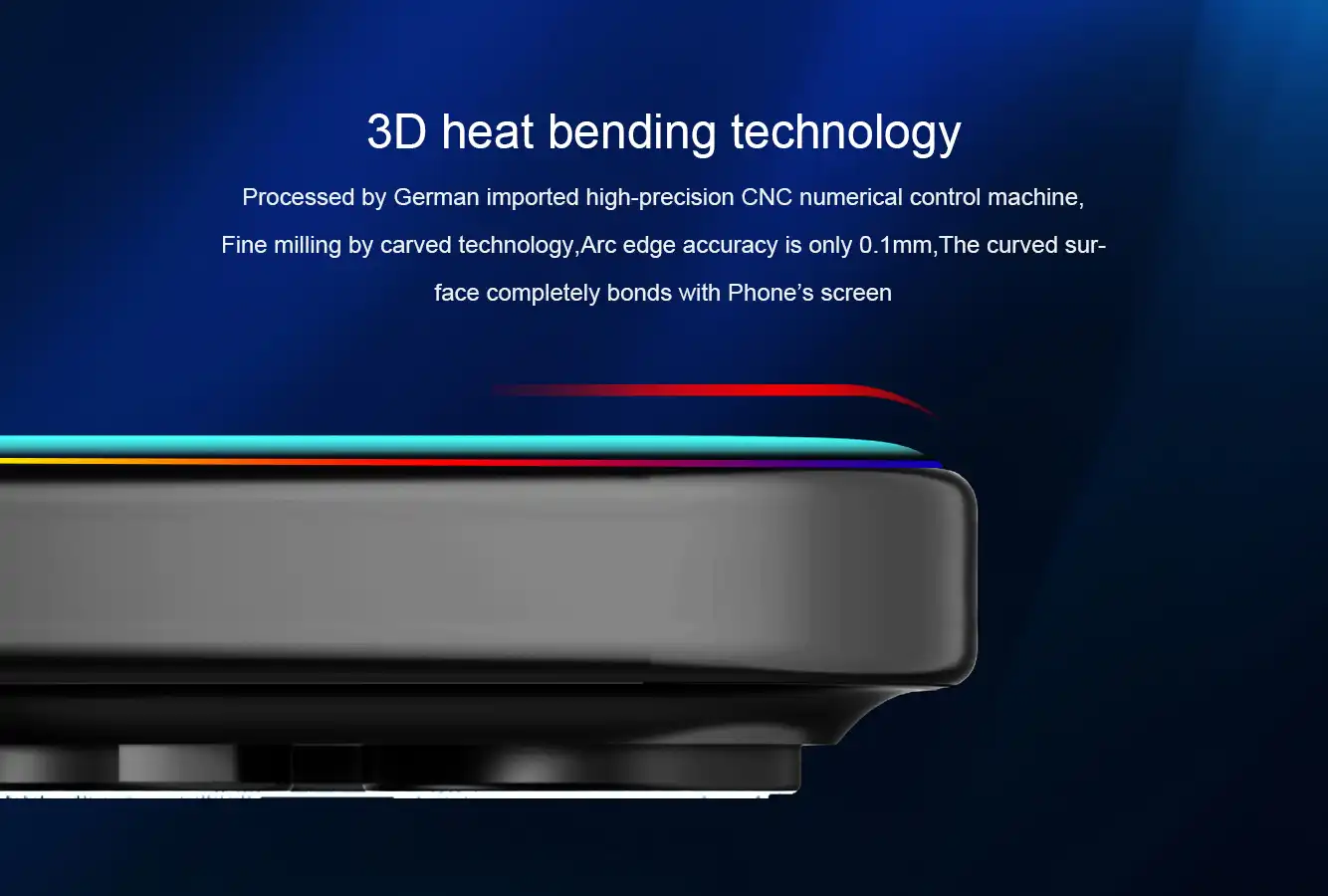 گلس نیلکین آیفون iPhone 16 Pro مدل 3D CP+MAX