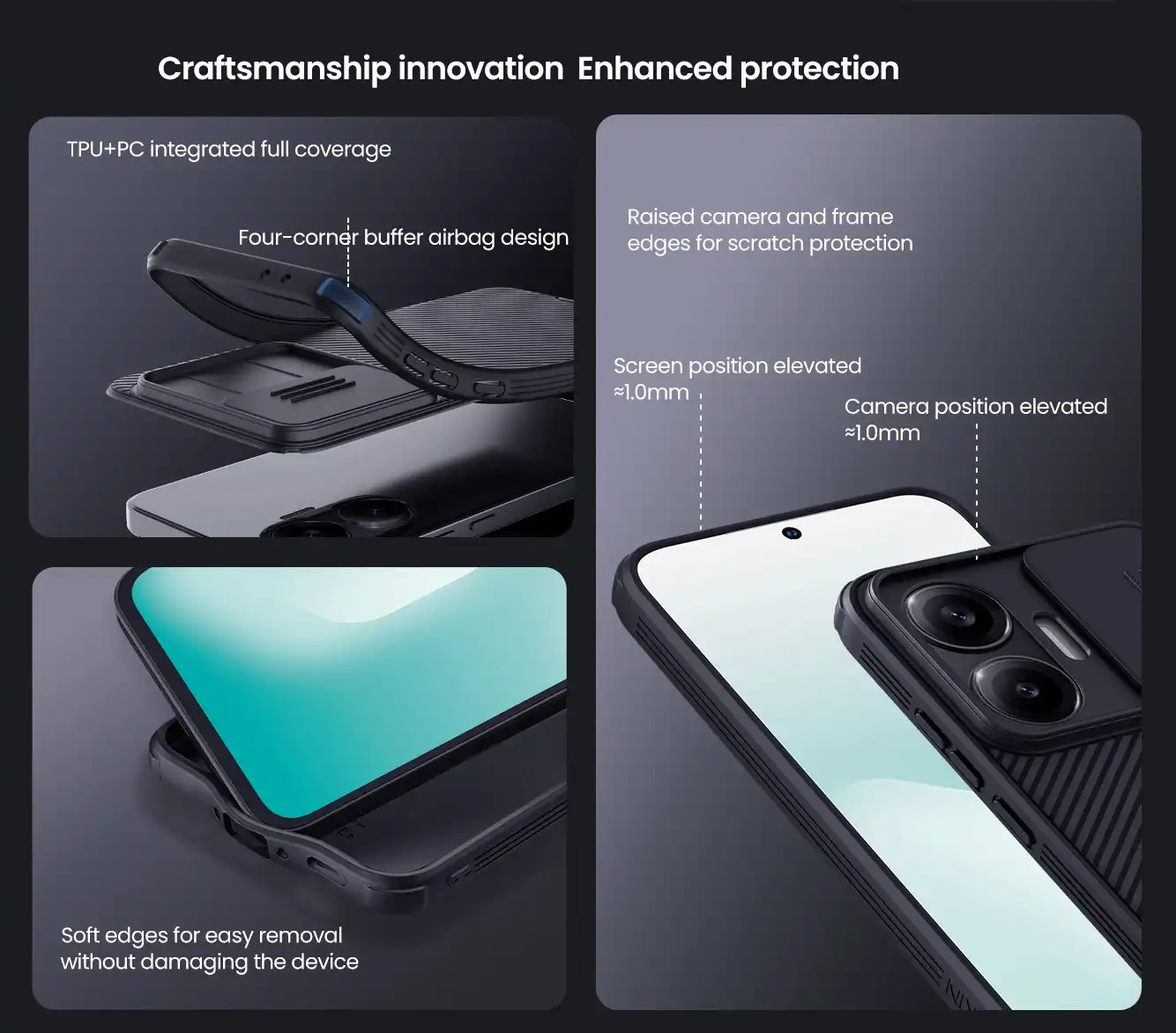 قاب نیلکین شیائومی Xiaomi Poco F7 مدل CamShield Pro