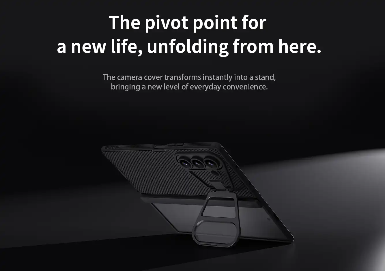 قاب نیلکین سامسونگ Samsung Galaxy Z Fold 7 مدل CamShield Prop Magnetic (Transparent Lens Guard Version)
