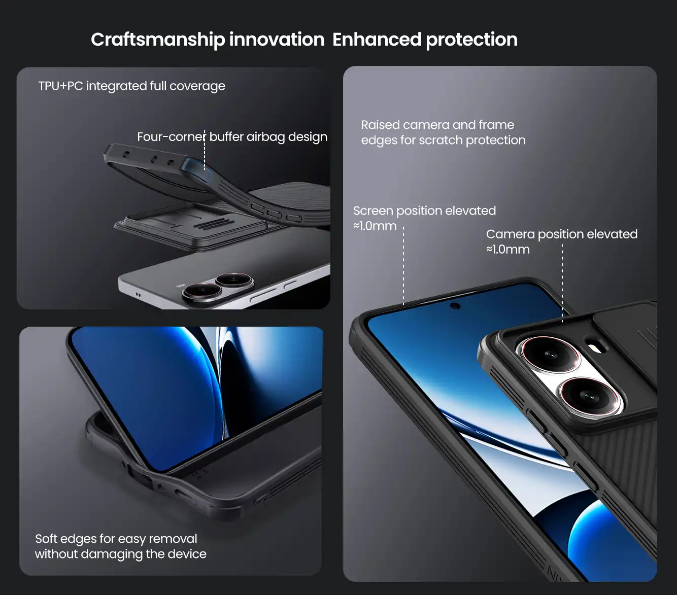 قاب نیلکین شیائومی Xiaomi Redmi Turbo 4 مدل CamShield Pro