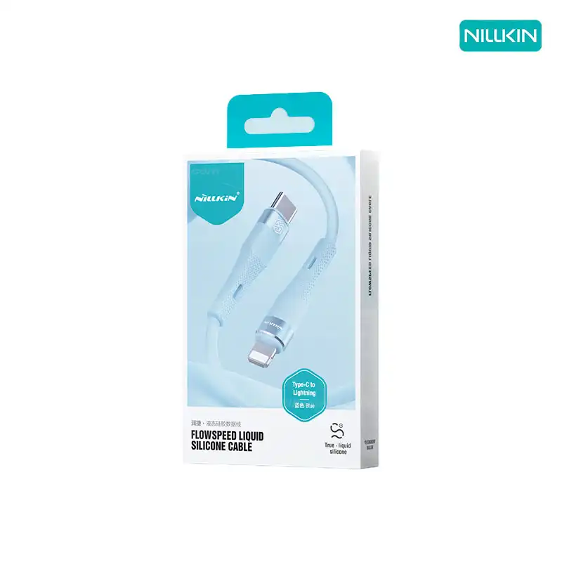 کابل سیلیکونی 1.2 متری Lightning نیلکین مدل Flowspeed Liquid Silicone