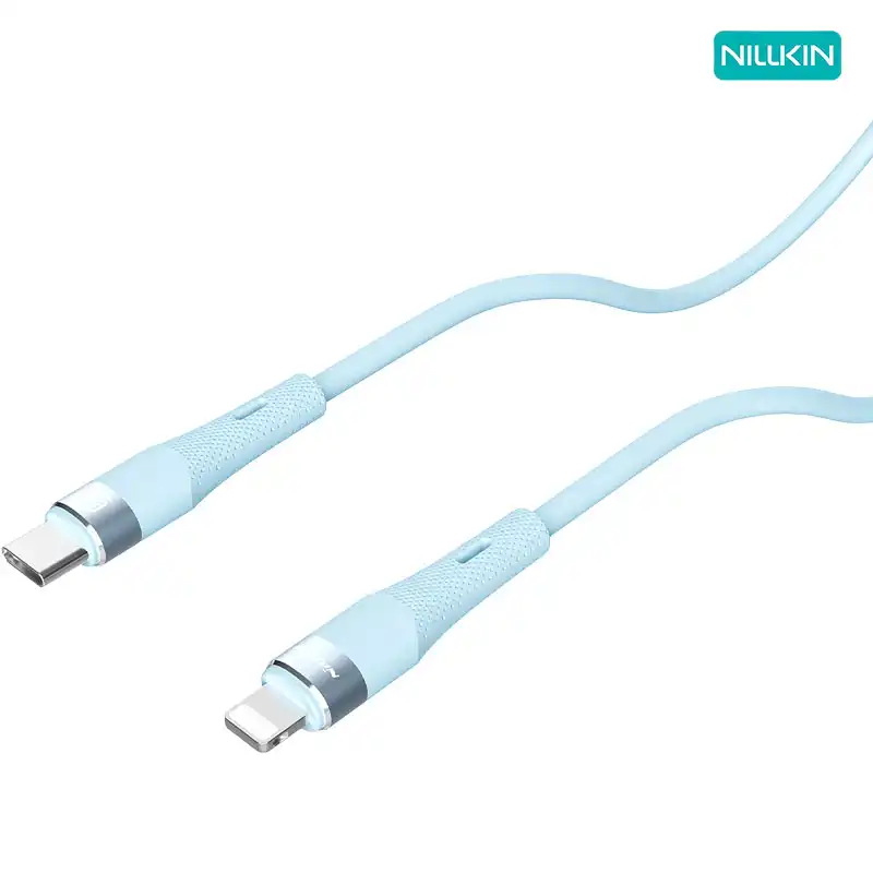 کابل سیلیکونی 1.2 متری Lightning نیلکین مدل Flowspeed Liquid Silicone