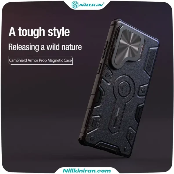 قاب نیلکین سامسونگ Samsung Galaxy S25 Ultra مدل CamShield Armor Prop Magnetic