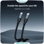 کابل تبدیل USB C به لایتنینگ USB C نیلکین مدل DualPower 2 in 1