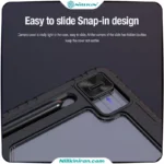 کیف محافظ نیلکین سامسونگ +Samsung Galaxy Tab S10 FE مدل Bumper Leather Case Pro
