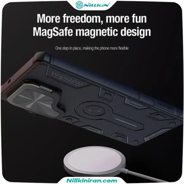 قاب نیلکین سامسونگ Samsung Galaxy S25 Ultra مدل CamShield Armor Prop Magnetic
