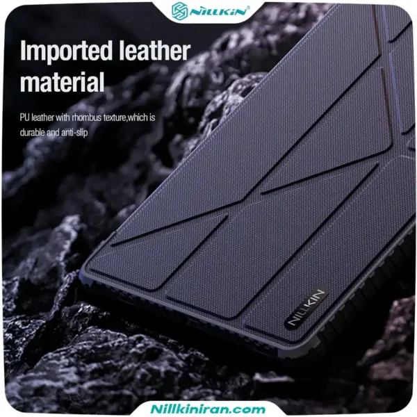 کیف محافظ نیلکین سامسونگ Samsung Galaxy Tab S9/S10 FE مدل Bumper Leather Case Pro