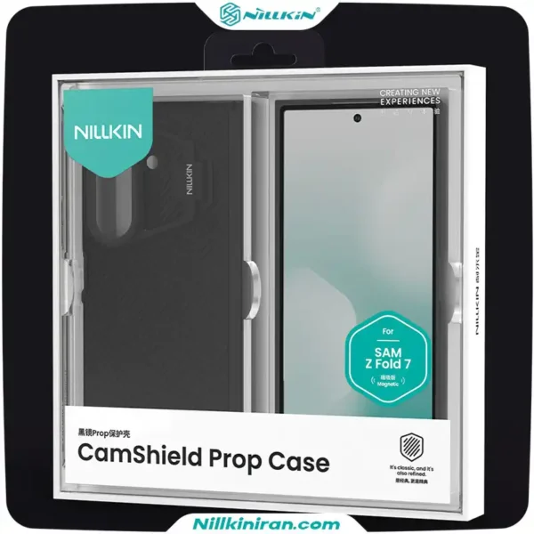 قاب نیلکین سامسونگ Samsung Galaxy Z Fold 7 مدل CamShield Prop Magnetic (Transparent Lens Guard Version)