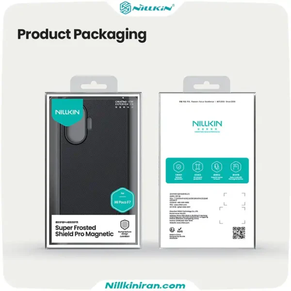 قاب نیلکین شیائومی Xiaomi Poco F7 مدل Super Frosted Shield Pro Magnetic