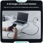 کابل تبدیل USB C به لایتنینگ USB C نیلکین مدل DualPower 2 in 1