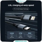 کابل تبدیل USB C به لایتنینگ USB C نیلکین مدل DualPower 2 in 1