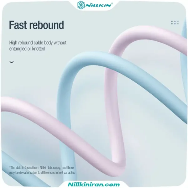 کابل دو سر تایپ سی سیلیکونی نیلکین مدل Flowspeed liquid silicone
