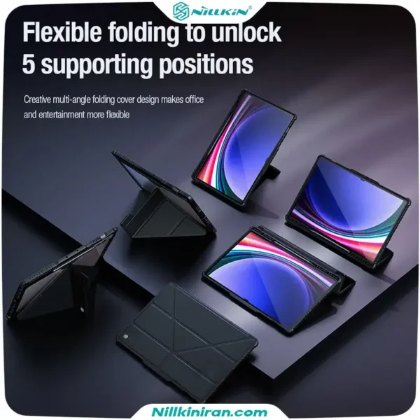 کیف محافط نیلکین سامسونگ Galaxy Tab S9 Ultra مدل Bumper Leather Case Pro