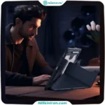 کیف محافظ نیلکین سامسونگ +Samsung Galaxy Tab S10 FE مدل Bumper Leather Case Pro