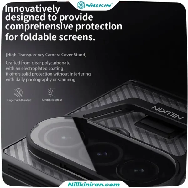قاب نیلکین سامسونگ Samsung Galaxy Z Fold 7 مدل Camshield Prop Magnetic Clear version