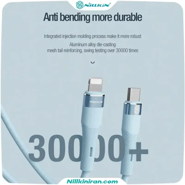 کابل سیلیکونی 1.2 متری Lightning نیلکین مدل Flowspeed Liquid Silicone