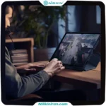 کیف محافط نیلکین سامسونگ Galaxy Tab S9 Ultra مدل Bumper Leather Case Pro