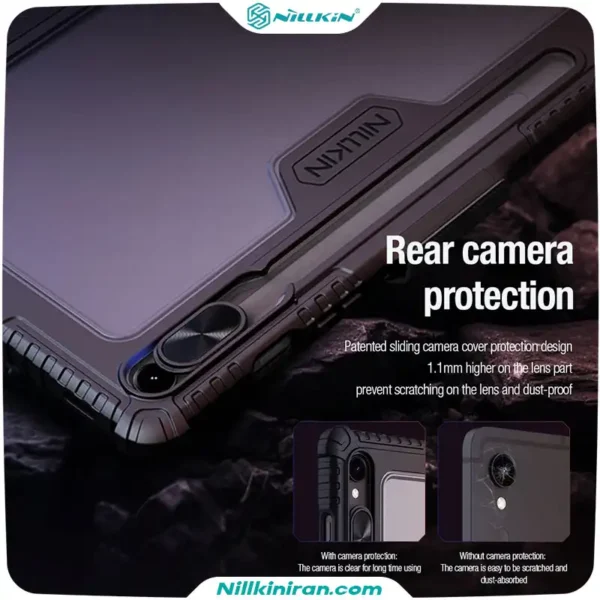 کیف محافظ نیلکین سامسونگ Samsung Galaxy Tab S9/S10 FE مدل Bumper Leather Case Pro