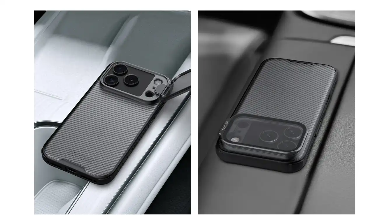 قاب نیلکین iPhone 17 Pro مدل Camshield Prop Clear version