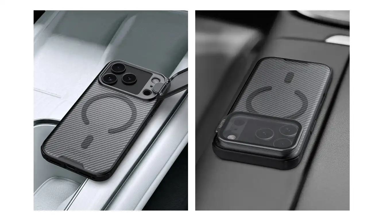 قاب نیلکین iPhone 17 Pro مدل Camshield Prop Magnetic Clear version