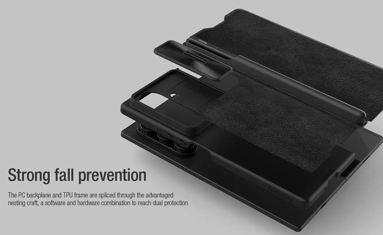 قاب نیلکین سامسونگ Galaxy Z Fold7 مدل Qin Pro leather