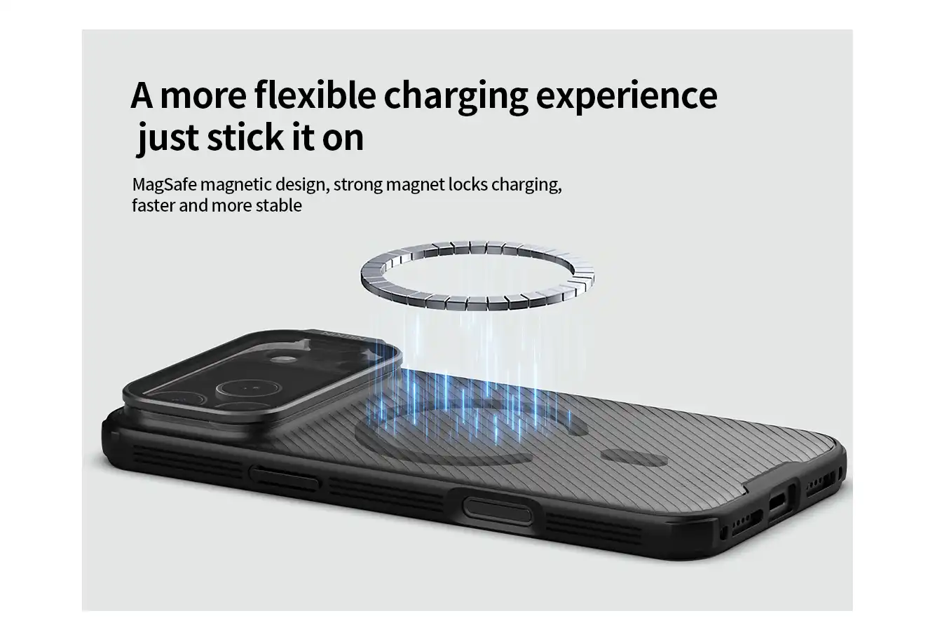 قاب نیلکین iPhone 17 Pro Max مدل Camshield Prop Clear version