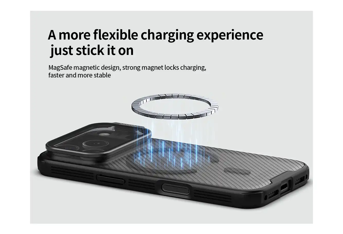قاب نیلکین iPhone 17 Pro مدل Camshield Prop Magnetic Clear version