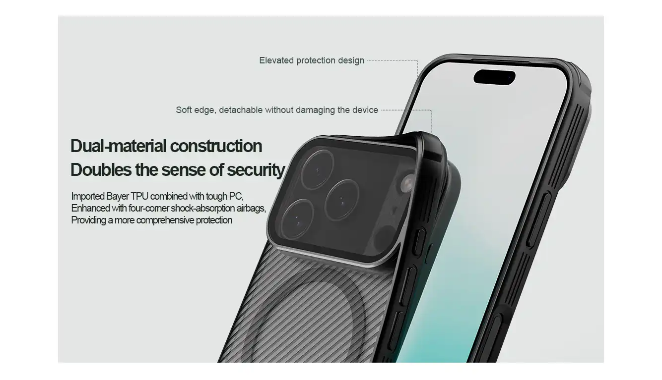 قاب نیلکین iPhone 17 Pro مدل Camshield Prop Magnetic Clear version